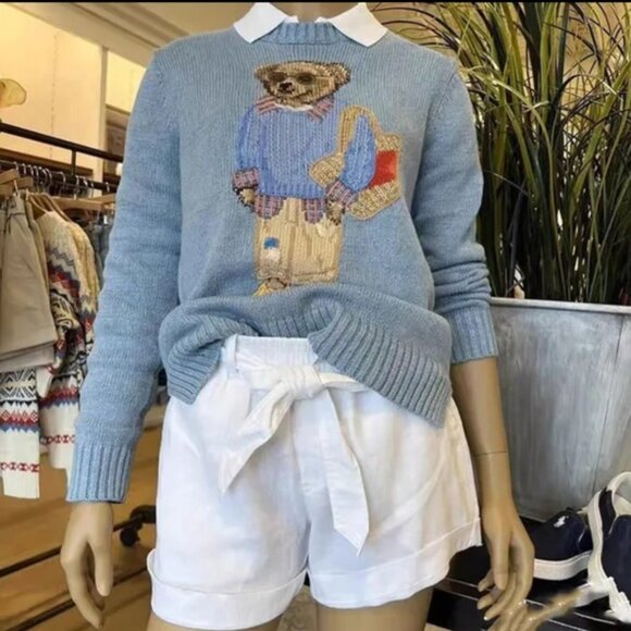 Polo by Ralph Lauren Blue Bear Sweater. - Picture 1 of 4
